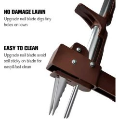 YIENJAOY Extracteur De Mauvaises Herbes Télescopique Avec 4 Griffes Et Pédale En Acier Inoxydable Pour Jardin Et Pelouse 100 Cm -Outil pour désherber Soldes 65808834 3