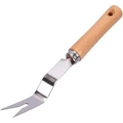 EINEMGELD Désherbeur Manuel Outil Gouge De Désherbage En Acier Inoxydable Avec Poignée Bois Outil De Désherbage Du Jardin, 2 Types Désherbeur Garden Pratique Outil (A)