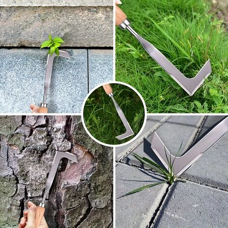 YIDOMDE Desherbeur Manuel,Désherbage En Acier Inoxydable Outil De Désherbage Manuel Deherbeur Avec Poignée En Bois Naturel,Outillage De Jardin Pour Creuser, Désherber 3 YIDOMDE Desherbeur Manuel,Désherbage En Acier Inoxydable Outil De Désherbage Manuel Deherbeur Avec Poignée En Bois Naturel,Outillage De Jardin Pour Creuser, Désherber – Image 3