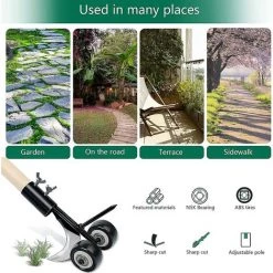 BF Désherbeur Manuel, Désherbeur Manuel à Roues Désherbeur De Jardin Pour Le Nettoyage Entre Les Dalles, Les Blocs, Les Patios -Outil pour désherber Soldes 66353992 5