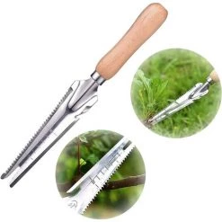 Outil De Désherbage Manuel Désherbeur À Main En Acier Inoxydable Avec Mesure Outil De Désherbage Manuel à Poignée Pour Pelouse Creuser Transplanter Désherber Gazon,Yeurié