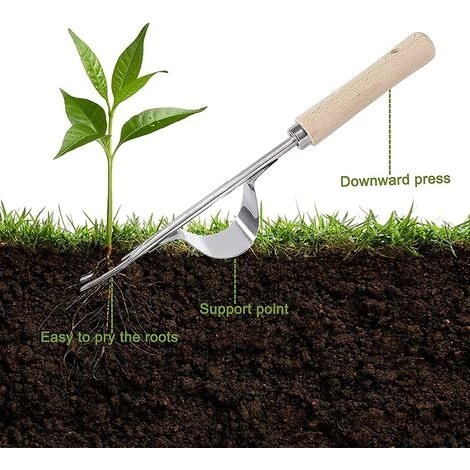 Désherbeur à Main En Acier Inoxydable Extracteur De Mauvaises Herbes Manuel Outil De Désherbage De Jardin Désherbeur De Jardin Avec Poignée Pour Désherber Éliminer Les Pissenlits 30,5cm 3 Pièces,Yeurié 3 Désherbeur à Main En Acier Inoxydable Extracteur De Mauvaises Herbes Manuel Outil De Désherbage De Jardin Désherbeur De Jardin Avec Poignée Pour Désherber Éliminer Les Pissenlits 30,5cm 3 Pièces,Yeurié – Image 3