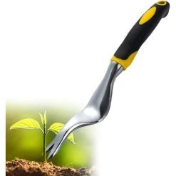 OCXIN Extracteur De Mauvaises Herbes, Désherbeur à Main De Jardin En Acier Inoxydable, Outil De Plantation Et De Désherbage, Jaune