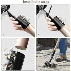 OCXIN Sunshine Smile Weeder Weeder, Weeder Drive, 2 En 1 Weeder, Weeder Weeder, Weeder, Weeder, Weeder, Weeder Tool (sans Poteau) -Outil pour désherber Soldes 66860875 3