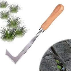 OCXIN Grattoir De Sol, Grattoir De Sol En Acier Inoxydable Avec Manche, Pour Désherber, Desserrer, Cadeau Pour Les Jardiniers