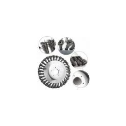 FLYME Tete Brosse Debroussailleuse Pour Désherbeurs Manuels, Tête Brosse Désherbage 6 Pouces Métallique, Brosse Métallique Pour Nettoyer Les Mauvaises Herbes Balcon Ou Jardin (25 Mm X 150 Mm) -Outil pour désherber Soldes 67416164 5