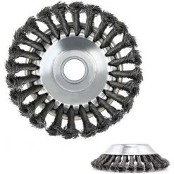 ENLENK Tête De Tondeuse à Gazon, Brosse De Rechange Pour Tête De Désherbage, Plateau De Désherbage En Métal Pour Tondeuse à Gazon, Outil Multifonctionnel D'enlèvement D'herbe (6 Pouces)