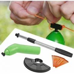 LIFCAUSAL Tondeuse à Gazon Portative Pratique Spin Désherbeur Coupe-herbe Jardin Pelouse Désherbeur Sans Fil Outil De Jardinage (vert) -Outil pour désherber Soldes 67642876 3