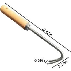 OSQI Désherbeur Manuel, Manuelle Racine En Acier Inoxydable Outil De Désherbage Extracteur De Mauvaises Herbes Garden Hand Weeder Avec Poignée Bois Pour Le Désherbage Rapide Des Sols Et Des Jardins -Outil pour désherber Soldes 67676991 2