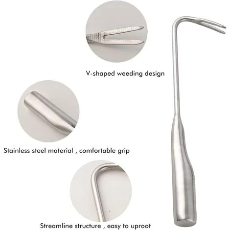 LLOVE Désherbeur Manuel à Ceinture Express En Acier Inoxydable En Forme De V Désherbeur à Long Manche Outils De Jardinage Pratiques 5 LLOVE Désherbeur Manuel à Ceinture Express En Acier Inoxydable En Forme De V Désherbeur à Long Manche Outils De Jardinage Pratiques – Image 5
