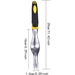 ECHOO Fourche De Désherbage Désherbage Racine De Jardin Outil De Désherbage à La Main Fourche De Désherbage Outil De Désherbage Extracteur De Mauvaises Herbes Avec Acier Inoxydable Pour Désherber Le Jardin Et La Pelouse -Outil pour désherber Soldes 67890563 5