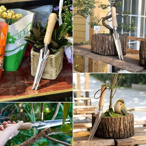 LTS FAFA Outil Gouge De Désherbage En Acier Inoxydable Avec Poignée En Bois, 33.5cmx3cm Désherbeur Manuel Pour Jardin Désherbage 5 LTS FAFA Outil Gouge De Désherbage En Acier Inoxydable Avec Poignée En Bois, 33.5cmx3cm Désherbeur Manuel Pour Jardin Désherbage – Image 5